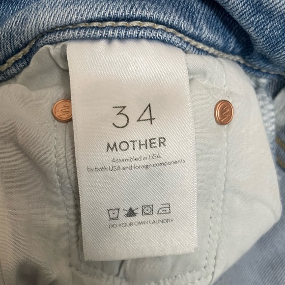 NWT MOTHER jeans Insider Crop Step Frey Limited Edition Wash Size 34 - Picture 14 of 16